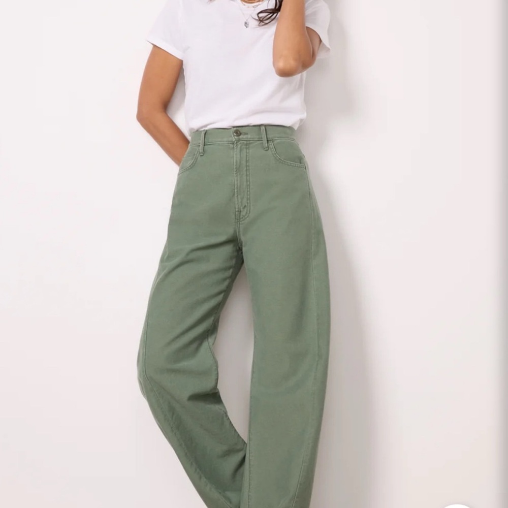 Mother green half pipe Jeans